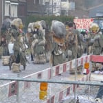 Endlich beginnt der Umzug ...