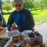 Neumitglied ist schon ganz im Element.