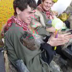 Unser Multitalent beherrscht auch die Fasnachtstrommel aus dem Efef!