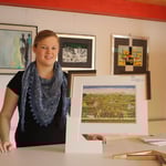 Lehrtochter(Vergolderin/Einrahmerin)Rahel Zellweger im Atelier Schönengrund