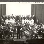 L'orchestra e il Coro Pozzini al Teatro Perini. 1944