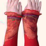 Stulpen Nr. | Wristlets No. 67  |  35 €   |   Chiffon/Merino gefilzt/felted