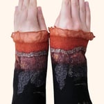 Stulpen Nr. | Wristlets No. 62  |  35 €   |   Chiffon/Merino gefilzt/felted