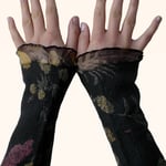 Stulpen Nr. | Wristlets No. 74  |  35 €   |   Chiffon/Merino gefilzt/felted