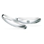 ≪Twin Lane　ツインレーン≫　－ふたりのみち－ふたり共に歩いていくふたつのラインをイメージしています。ゆるやかにV字（U字）を描くフォルムで手元にあたたかみのある印象を与えます。レディースに少し大きめのダイヤをセッティングしています。（Something Blueシリーズ）　【SB-862 Pt950】￥80,000（税別）ブルーサファイヤ入り　【SB-861 Pt950】￥82,000（税別）ダイヤモンド1ピース/ブルーサファイヤ入り