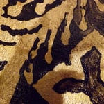 (detail in progress) Portrait of "Red Sonia" Veronica Loren • 24 Carat Gold Leaf embroidery details on Sombrero, (12 feet tall X 10 feet wide, Original Painting on Canvas) • The Izel Interior Mural/Paintings • Conrad Hilton Hotel, Dubai  UAE