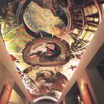 The Mural: "THE PROMISE"  -  70 foot vaulted ceiling mural. Location: The State Archives, State Capitol, Sacramento, California USA