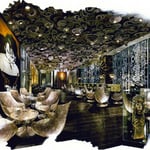 (Interior Design Concept) Portrait of "Adelita" Monica Yepes and "Little Red" Lisa Martinez • The Izel Interior Mural/Paintings • Conrad Hilton Hotel, Dubai  UAE