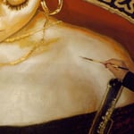 (detail in progress) Portrait of "Adelita" Monica Yepes • 24 Carat Gold Leaf embroidery details, Sombrero, earrings, Necklace,(12 feet tall X 16 feet wide, Original Painting on Canvas) • The Izel Interior Mural/Paintings • Conrad Hilton Hotel, Dubai  UAE