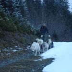 Wir kommen, war ganz schön streng durch den weichen Matsch!