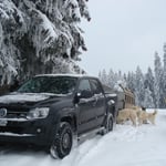 Jetzt muss der Amarok zeigen, ob er Schnee und Kälte  gewachsen ist! ;-)