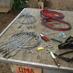 Neue Stake-out's und konrtollierte Zugleinen.