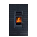 CITY - Puissance thermique utile max. 8,7 kW/h - Rendement nominal 85% - Capacité du réservoir 44 l - Consommation horaire min. 2 kg/h - max 3,1 kg/h - Autonomie au min : 49 h au max : 14 h - Diamètre de sortie des fumées 8 cm