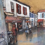 Port-Joinville sous la pluie 70X100