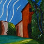 Light Waves, mixed media on canvas, 8 x 10, 2014