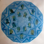 Celebrating Diversity, mixed media/collage, 20 x 20, 2016