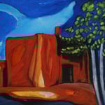 Moonlight, mixed media on canvas, 10 x 8, 2014