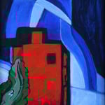 Starlight, mixed media on canvas, 8 x 10, 2014