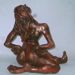 "Proud Figure"-Clay with Oil Paint  and Wax Patina