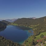 Hintersteinersee komplett von oben