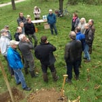 Die Teilnehmer treffen ein, auch aus dem Odenwald und Nordhessen.