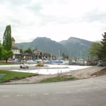 5. Mai 2015: Mit etwas Fantasie kann man sich das Spielfeld bereits vorstellen.