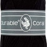 Baumwollgarn - 50 Gramm = 125 lfm - Nadelstärke 2,5-3,5 mm - schwarz 325