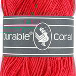 Baumwollgarn - 50 Gramm = 125 lfm - Nadelstärke 2,5-3,5 mm - rot 316