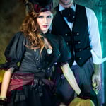 Diego Otero, mister españa, diego otero mister españa, laura diaz, miss toledo, miss toledo laura diaz, steam katt, steamkatt, steampunk fashion, steampunk style, steampunk makeup