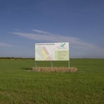 Werbeschild für das Industriegebiet 3