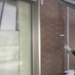 圧着セメントにて新規タイル貼り