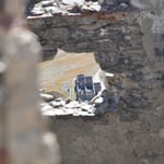 Die Truppenunterkünfte unterhalb des Forte Jafferau