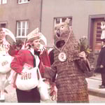 Willi Hölgen und Hans Cremer (Ühle Hännes) als Eule 1974