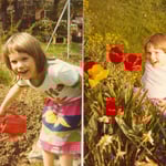 In Grossmuttis Garten. Farbige Blumenwelt in Dornach, Frühling 1979