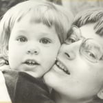 Mit Mami. September 1976