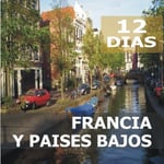 Pasando por  Madrid, Lourdes, Tours, Blois, Valle Del Loira, Paris, Brujas, Bruselas, Rotterdam, La Haya, Amsterdam.
