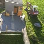 Sitzplatz mit Geissenstall