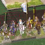 Giovanna d'Arco alla testa del suo esercito.....