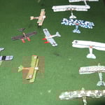 Alcuni degli aerei della collezione di Piero.