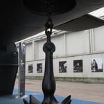 La particolare ancora del sommergibile installata sotto la chiglia