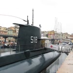 Vista esterna del sommergibile.