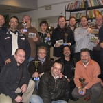 Foto di gruppo dei vincitori dei premi di consolazione.