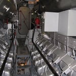 I motori termici connessi ai generatori.