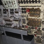 I quadri di controllo dell'assetto del sommergibile.