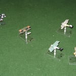 Il vano inseguimento del ricognitore tedesco in fuga...