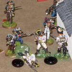 Furiosa mischia tra Francesi e Austriaci.