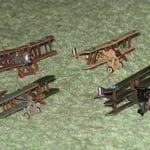 I quattro aerei costituenti i premi ad estrazione.