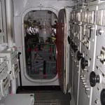 Il quadro elettrico del battello.