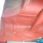 Die Schweißpunkte am Selbstbaublech werden noch verschliffen, später......