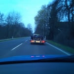 Die hab ich natürlich wieder mitgenommen, also aufgeladen und zur Halle gefahren....ok, fahren lassen :-)